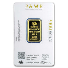 Load image into Gallery viewer, 24kt Gold Pamp Suisse Lady Fortuna Veriscan (In Assay)
